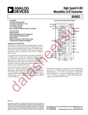 AD9002AD datasheet  